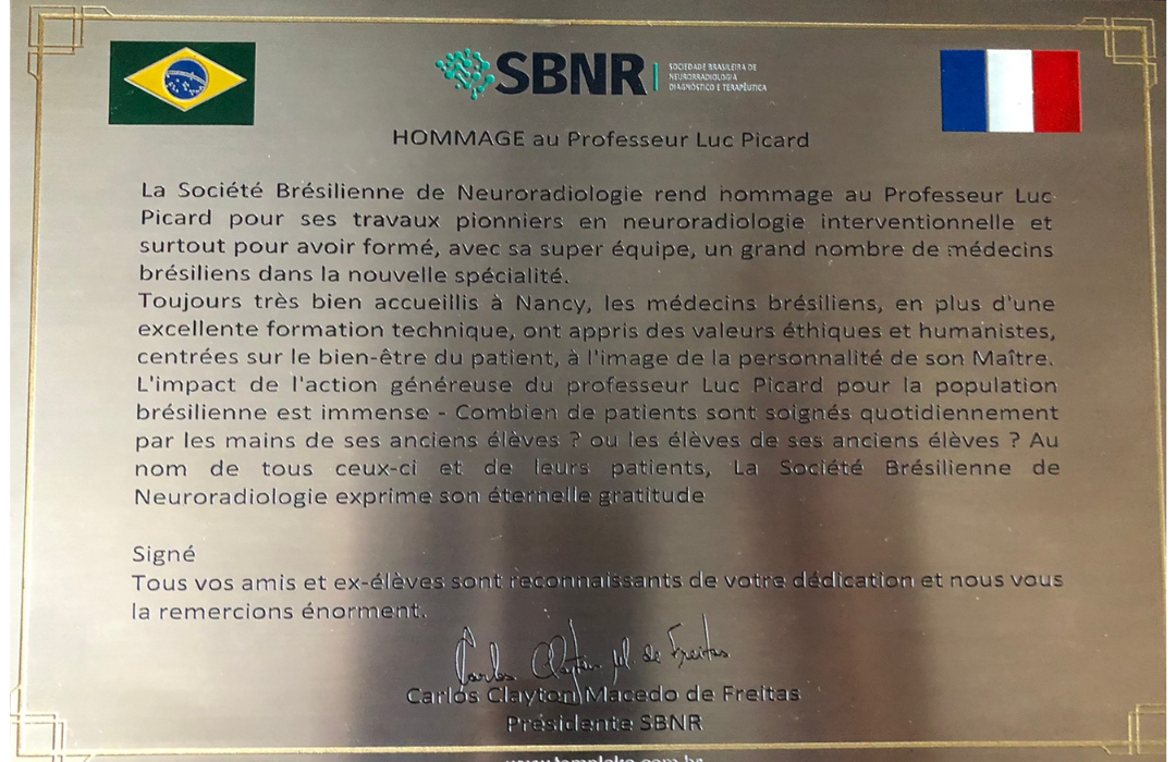 SBNR presta homenagem póstuma ao Prof. Luc Picard em Val d’Isère, França.